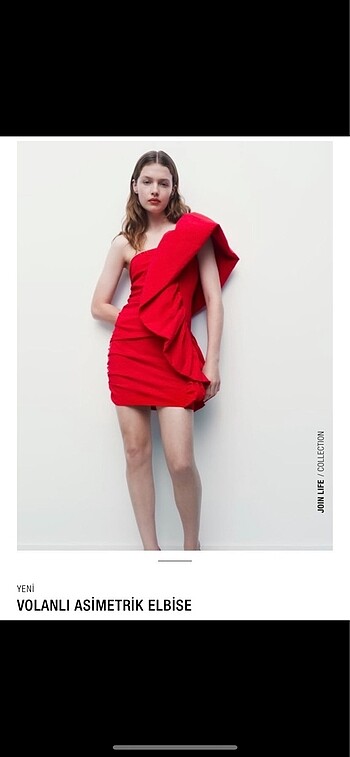 Zara Kırmızı Elbise