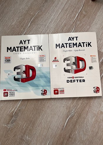 AYT Matematik 3D Soru Bankası ve Defter