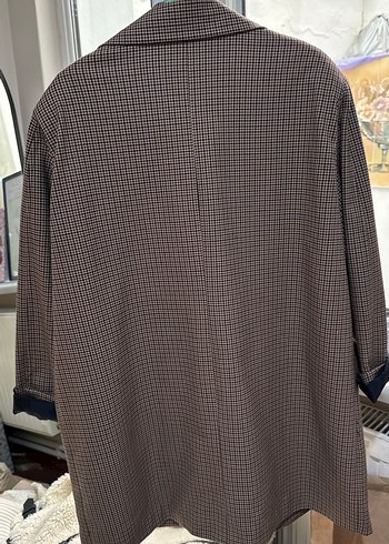 Diğer Düğmeli Kahverengi Kadın Midi Blazer