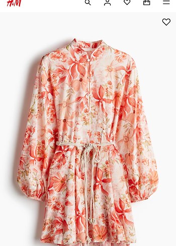 Çiçek Desenli Bohem HM Mini Elbise - Görsel 2