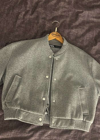 Gri Zara Kadın Ceket - Görsel 2