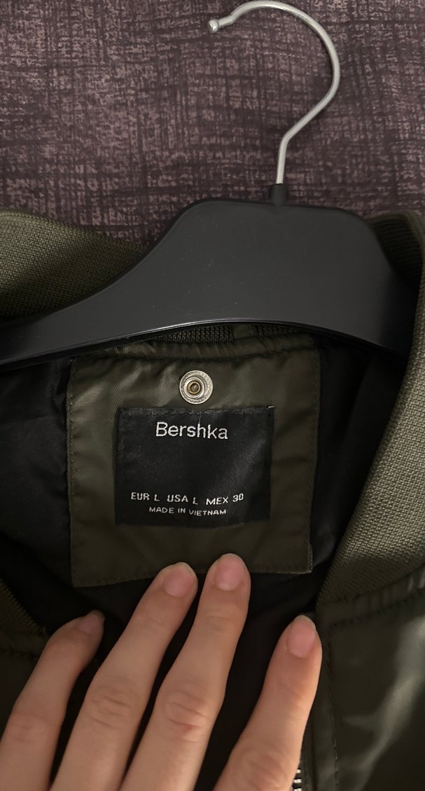Kadın Haki Fermuarlı Bomber Bershka Ceket - Görsel 3