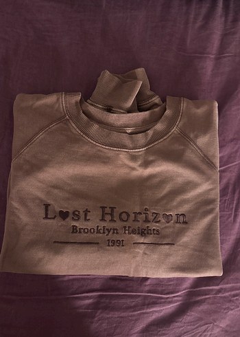 Bordo Kadın Sweatshirt - Görsel 2