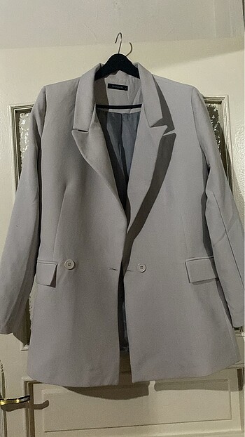 Gri blazer ceket
