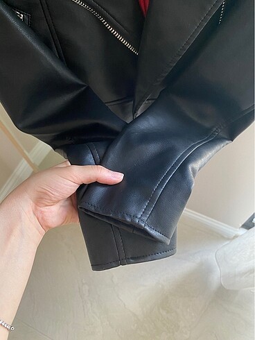 xs Beden siyah Renk Pull&Bear deri ceket