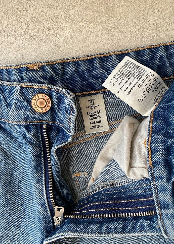 H&M kot şort - Görsel 3