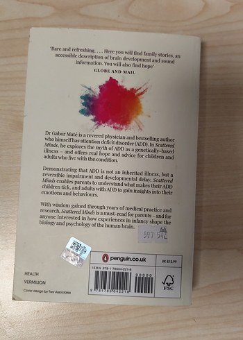 Gabor Maté - Scattered Minds Kitabı - Görsel 2