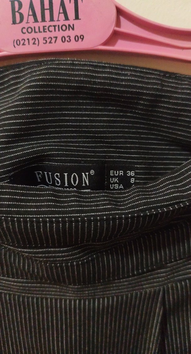 Vintage Gri Midi Pileli Kadın Etek - Görsel 3