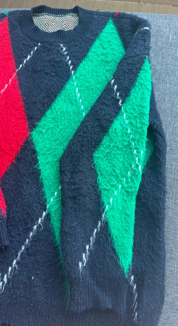 Çok Renkli Kadın Triko Kazak - Görsel 2