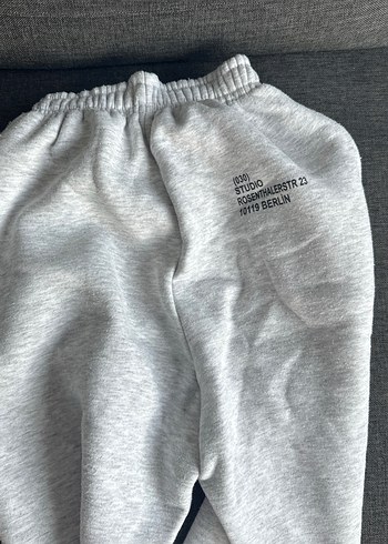 Gri Rahat Kesim Kadın Eşofman Altı - Görsel 3