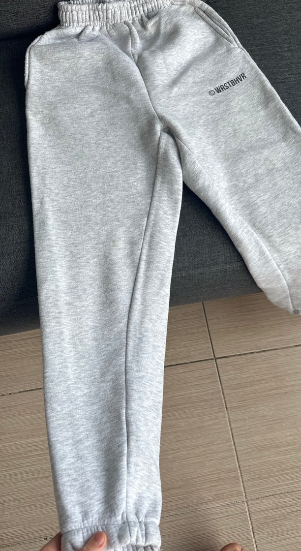 Gri Rahat Kesim Kadın Eşofman Altı - Görsel 2