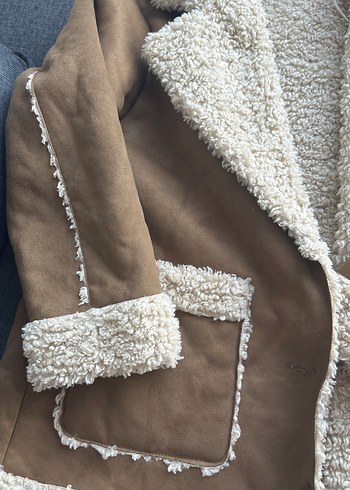 Kürklü Süet Kadın Kışlık Mont - Görsel 3