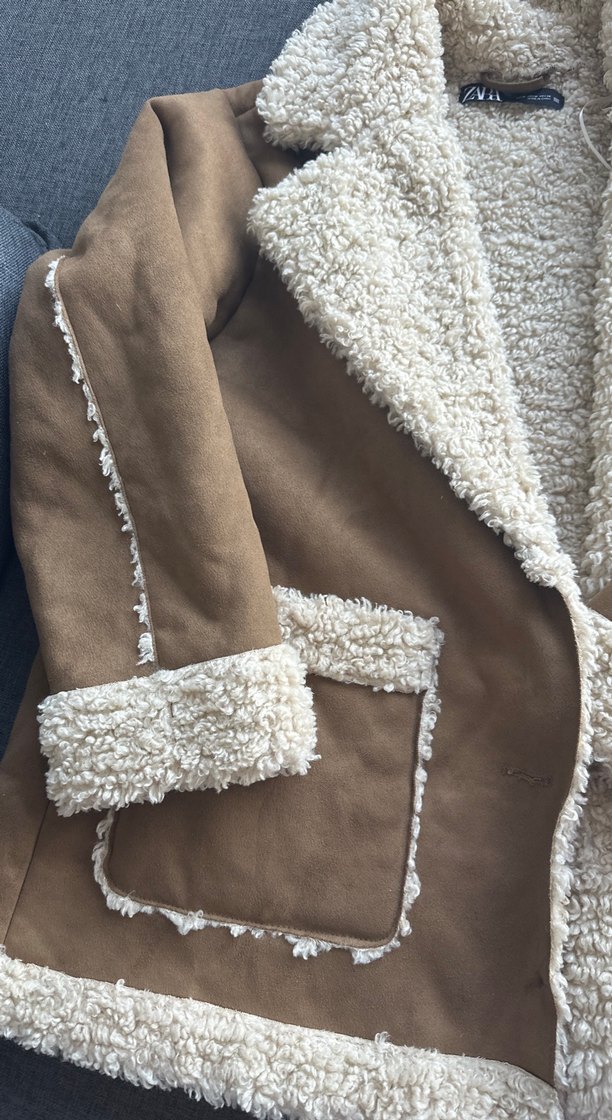 Kürklü Süet Kadın Kışlık Mont - Görsel 3