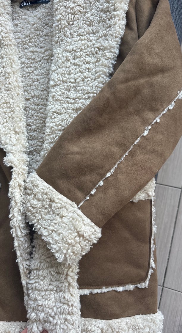 Kürklü Süet Kadın Kışlık Mont - Görsel 4