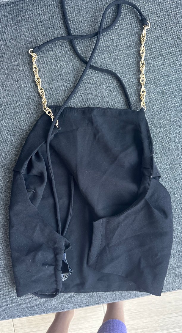 Zincir Detaylı Siyah Kadın Body Zinciri - Görsel 2