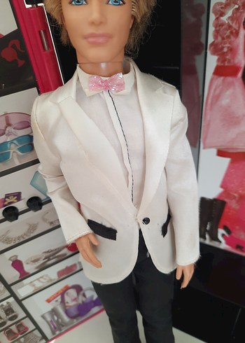  Beden Renk Orijinal Barbie Damat Ken bebek