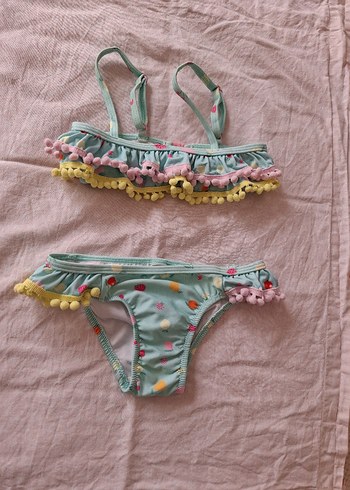 Penti Kız Çocuk Pastel Renkli Bohem Bikini