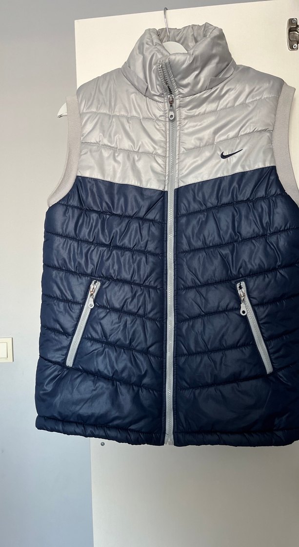 Nike Kadın Gri Lacivert Şişme Yelek - Görsel 5