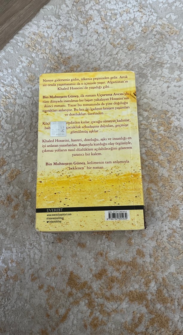 Bin Muhteşem Güneş - Khaled Hosseini - Görsel 3