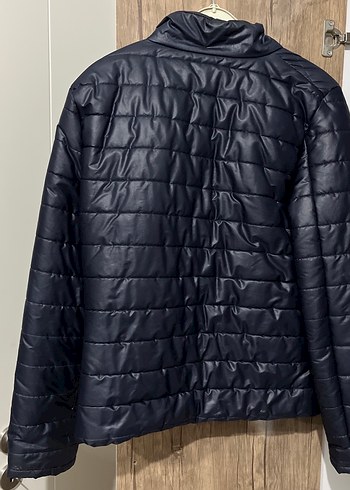 Fermuarlı Koyu Mavi Kadın Ceket - Görsel 4