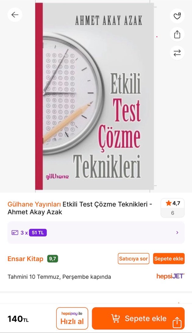 Etkili Test Çözme Teknikleri Kitabı - Görsel 3