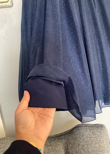 Laciveret V Yakalı Midi Elbisesi - Görsel 6