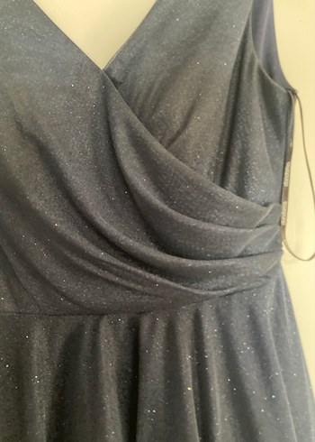 Laciveret V Yakalı Midi Elbisesi - Görsel 5