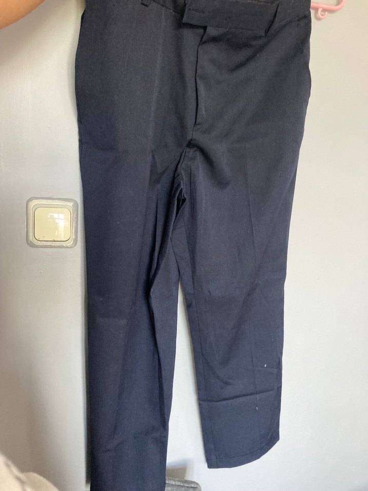 Kadın Siyah Kemerli Kumaş Pantolon - Görsel 4