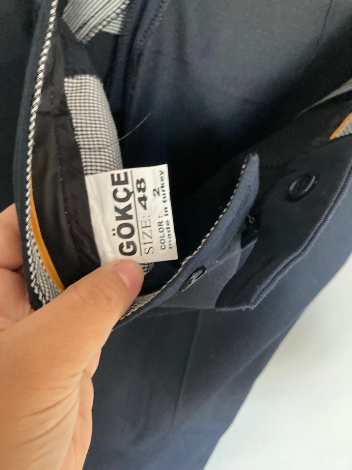 Kadın Siyah Kemerli Kumaş Pantolon - Görsel 3