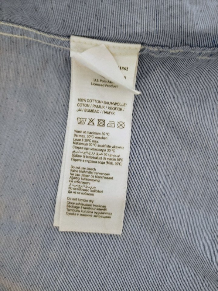 U.S. Polo Assn. mavi  kadın Gömlek - Görsel 5