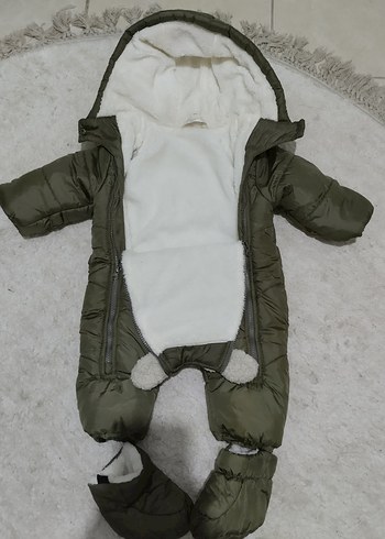 Bebek Peluş Detaylı Kışlık Tulum