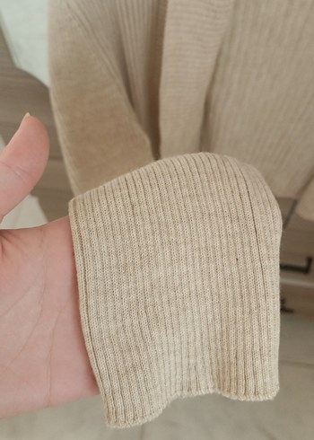 26 Beden ten rengi Renk Kısa Bej Triko Kadın Hırka
