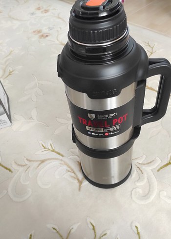 D.KADI Camel Renkli Vakumlu Termos 4000 ml - Görsel 6