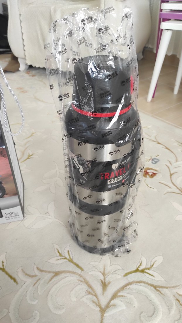 D.KADI Camel Renkli Vakumlu Termos 4000 ml - Görsel 2