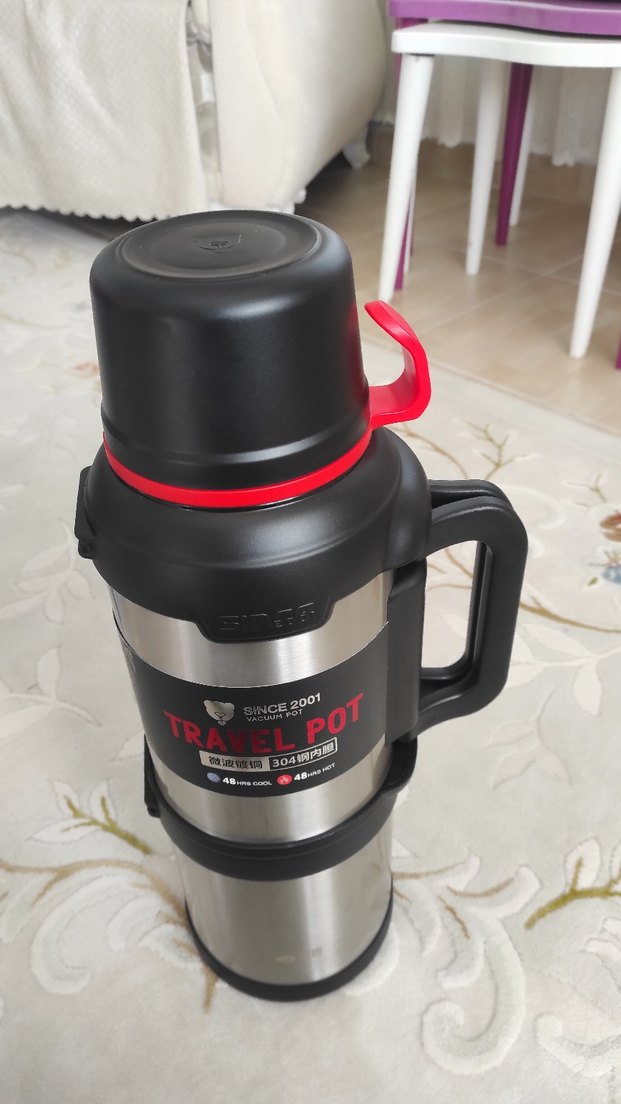 D.KADI Camel Renkli Vakumlu Termos 4000 ml - Görsel 4