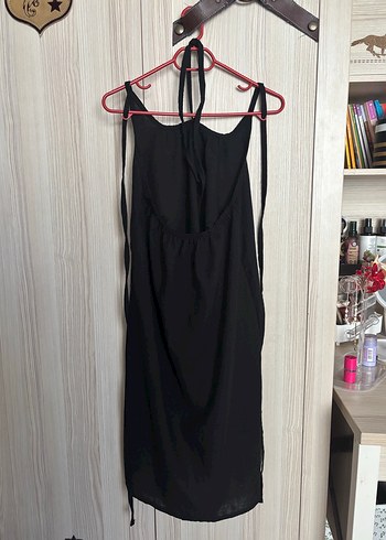 Siyah Askılı Uzun Elbise - Görsel 2