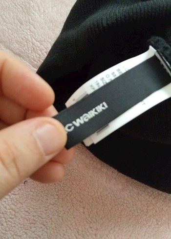 Siyah Örgü Kadın Bere - Görsel 2