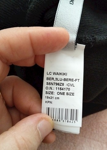 Siyah Örgü Kadın Bere - Görsel 3