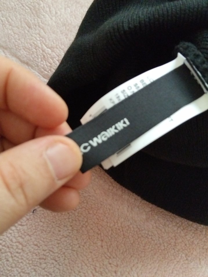 Siyah Örgü Kadın Bere - Görsel 2