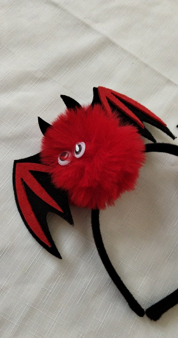 Kırmızı Kürklü Gotik Çocuk Taç - Görsel 2