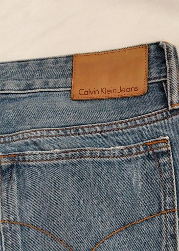 Gri tonlu bol kesim midi kot pantolon - Görsel 8