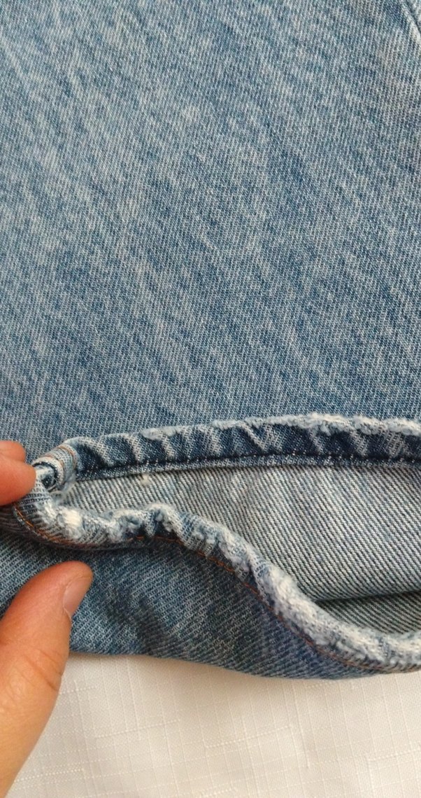 Gri tonlu bol kesim midi kot pantolon - Görsel 2