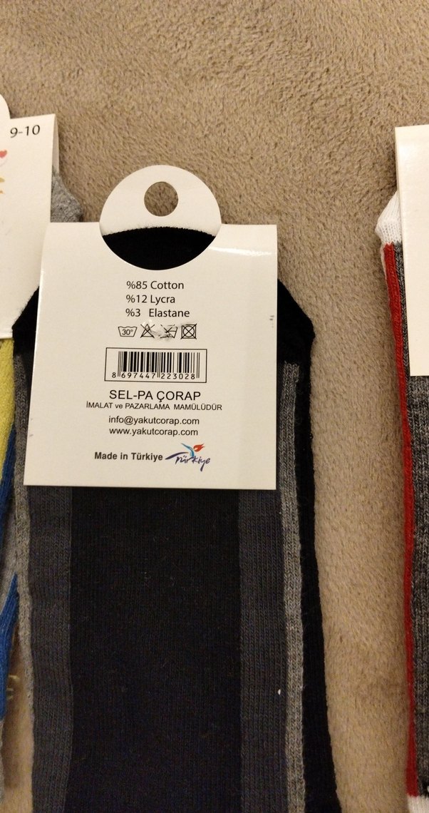 Baskılı Çok Renkli Erkek Çorabı - Görsel 5