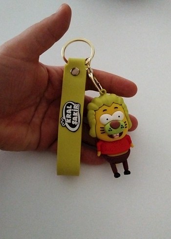 Sarı Püsküllü Renkli Kadın Anahtarlık - Görsel 3