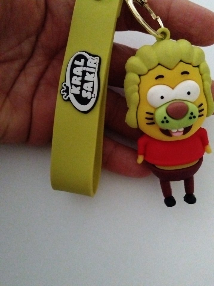 Sarı Püsküllü Renkli Kadın Anahtarlık - Görsel 4