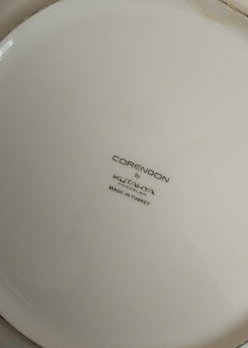 Kütahya porselen Yuvarlak Tabak Seti - Görsel 3