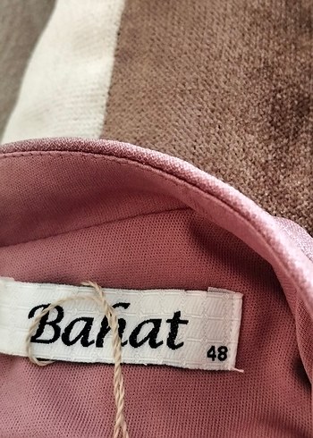 pudra Uzun Drapeli Kadın Abiye Elbise - Görsel 5