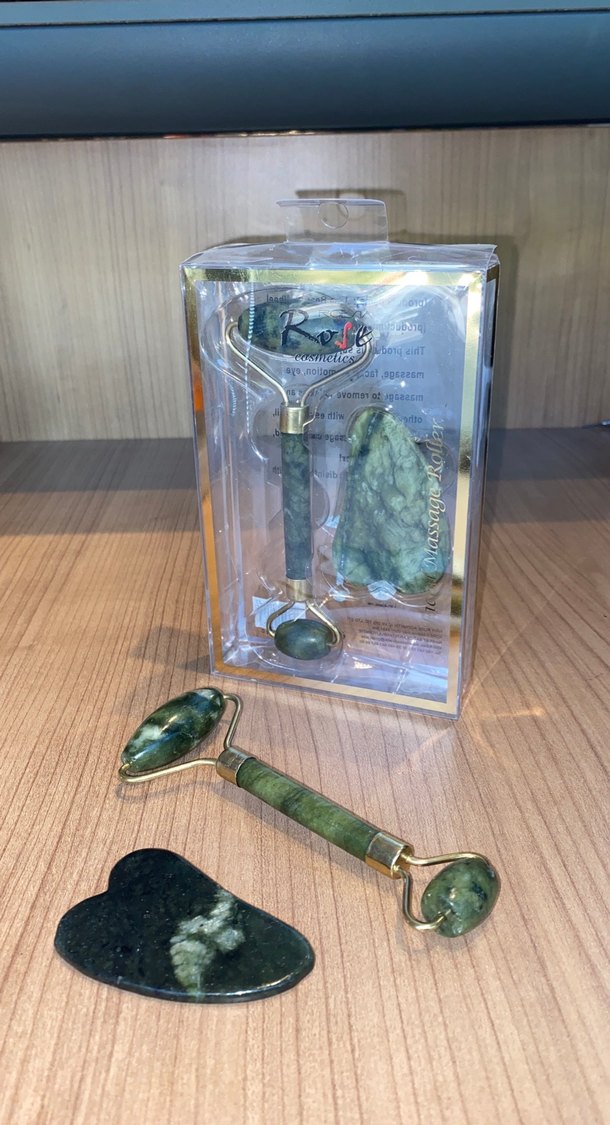 Yeşim Taşı Yüz Masaj Aleti ve Guasha Taşı - Görsel 2
