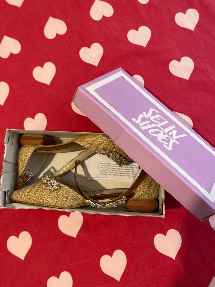 Bej Desenli Espadril Kadın Ayakkabı - Görsel 3