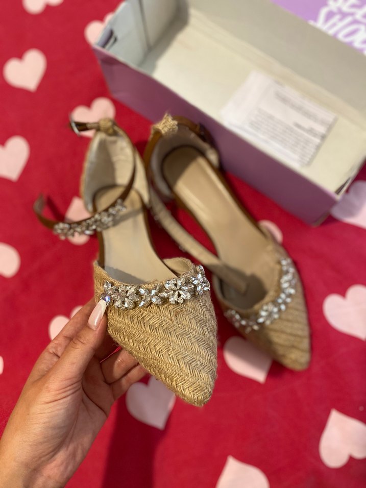 Bej Desenli Espadril Kadın Ayakkabı - Görsel 5